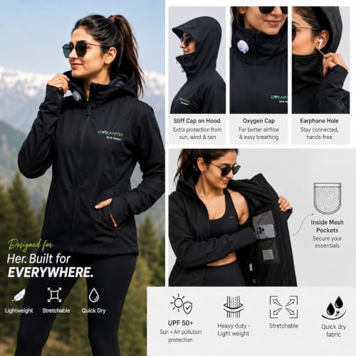 Image of D-EARTH Premium Sun + Air pollution Protection Jacket for Women
