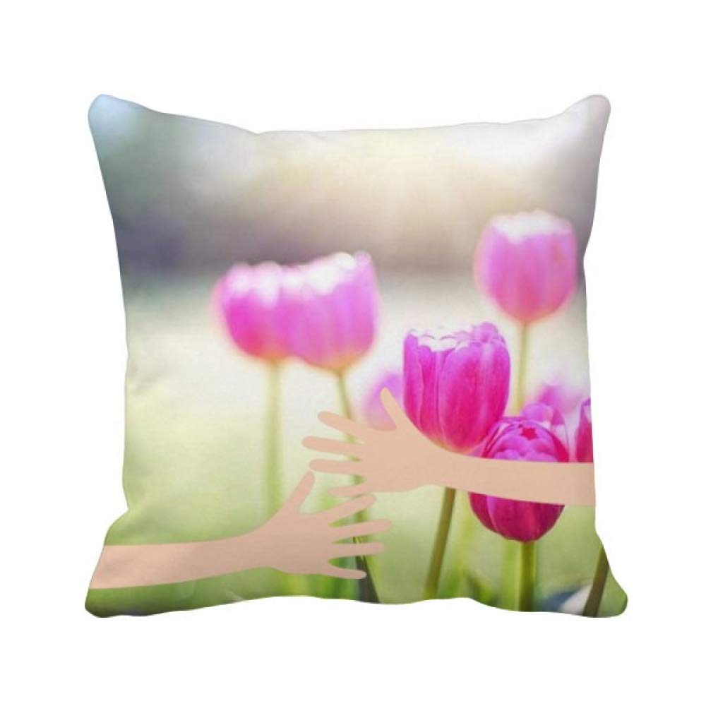 Coussin de couvrir beau soleil fleurs pour une décoration de chambre printanière