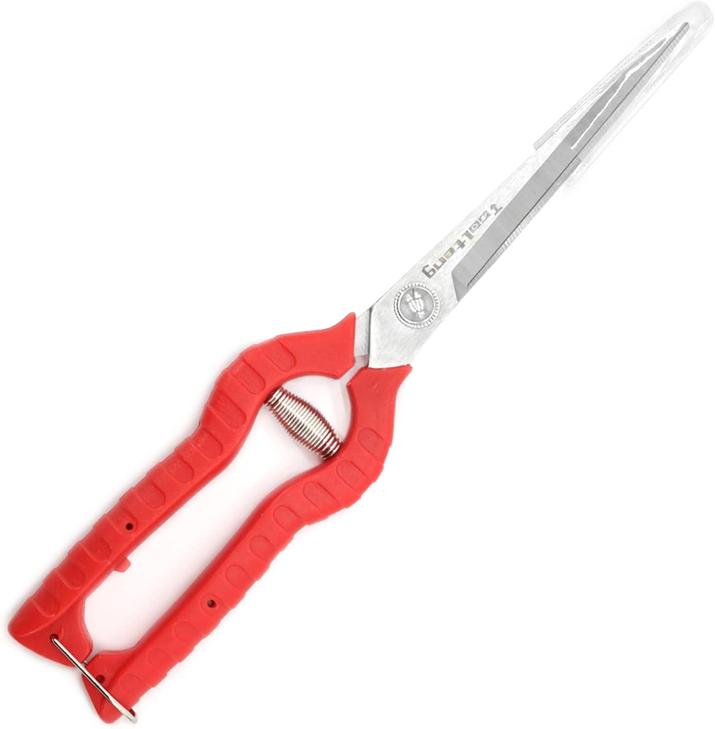 TOOLTENG Extra Long Stainless Steel pruners Bonsai Plant Trimming Scissors for thorny roses plant Flowers Harvesting Herbs Fruits or Vegetables prune corners dense areas Garden shears with sheath
