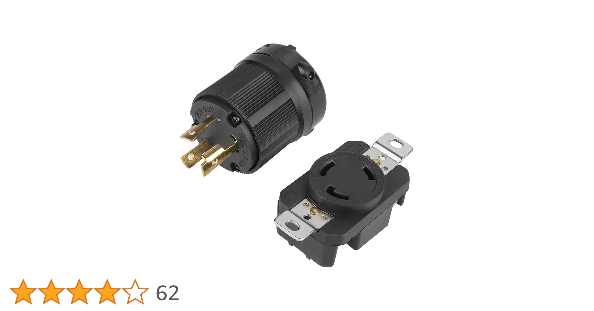 Amazon.co.jp: NEMA L6-30P L6-30R 30A 250V Twist Lock