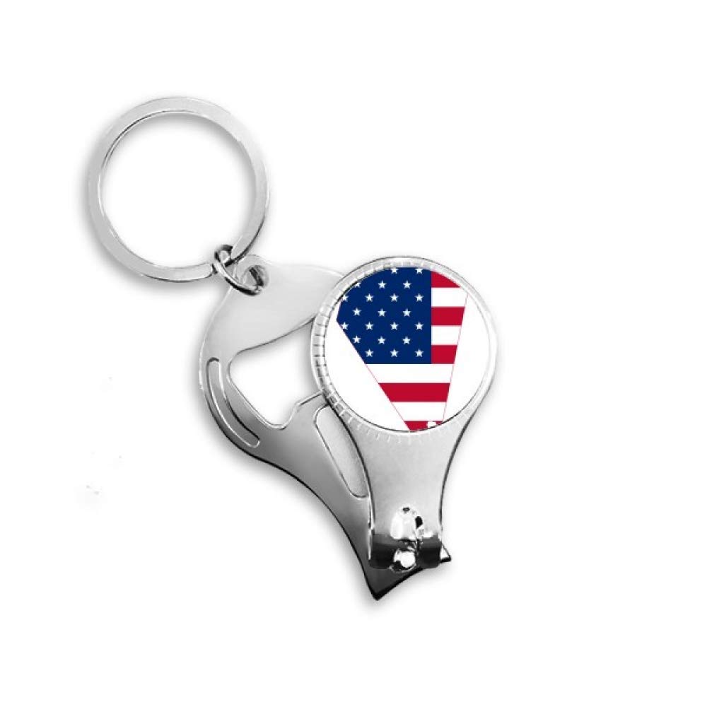 Pince à ongles drapeau Nevada coupe précise pour manucure américaine étoiles