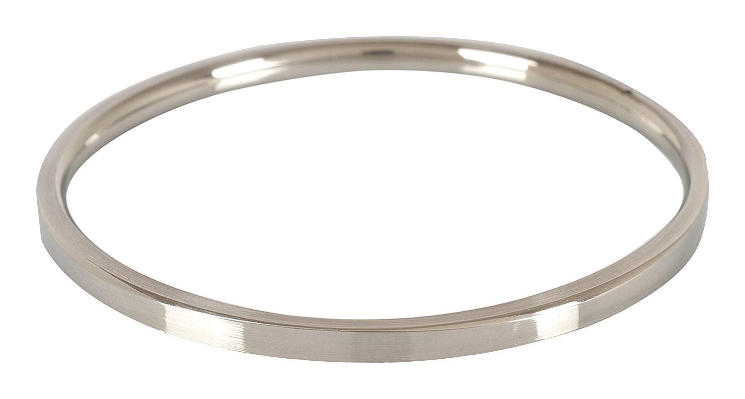 Stainless Steel Men's kada (Plain Flat) 5mm Thickness