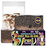 SPORE SORCERY 4 LB All-in-One Grow Bag: Up to 32oz of Mushrooms! Nutrient-Enhanced, Injection Port, Just Add Your Own Spores & Grow Like Magic (4 LB Bag)