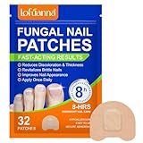 Fungal Nail Patches, 32pcs Patches d'Ongles Fongiques, Soin et Amélioration de l’Apparence des Ongles, 8 Heures RéParation D'Ongles De Nuit Soins D'Ongles, Sans Effort Pour Ongles Endommagé (1 sachet)