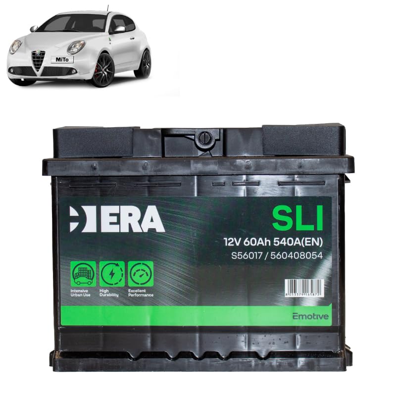 Batteria 60Ah per Alfa Romeo Mito 1.6 JTDM 2008+