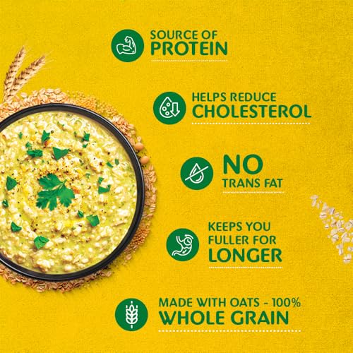 Image of Too Yumm Oats Protein Super Oats Masala Magic | 400g | 10.7g Protein | Oats, Millets, Bajra, Jowar & Chia Seeds | 13.3g Dietary Fibre