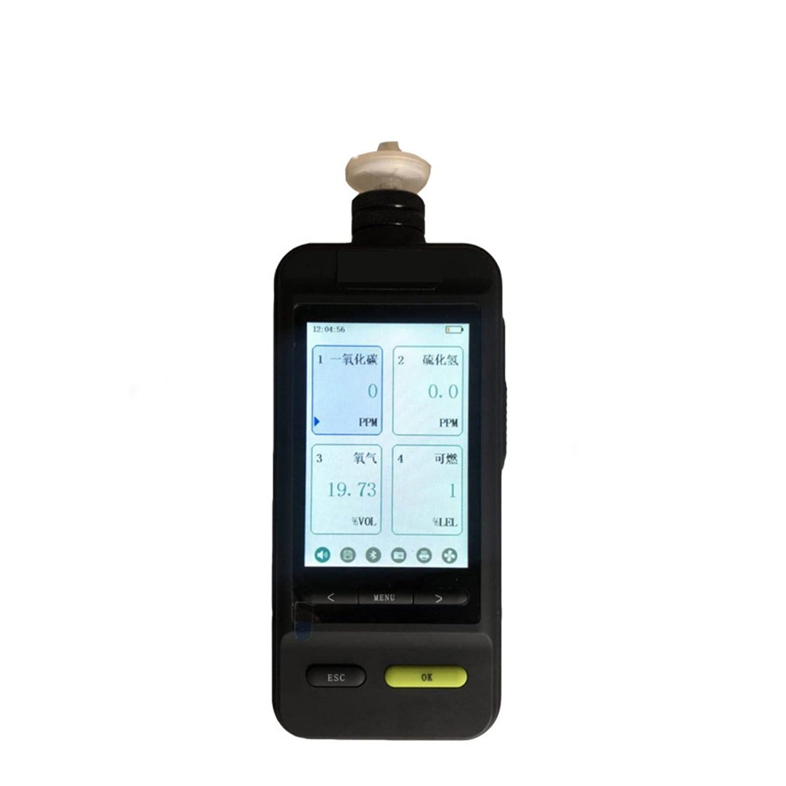 Gas Leak Detector O2 Gas Detector Multifunctional Color Screen Pump Portable Oxygen