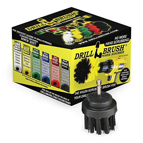 Cleaning Supplies BBQ Grill Brush - Cordless Drill Spin Brush Grill Cleaner - Rust Remover - Household Cleaning Tool for Backyard Accessories - Industrial Cleaning Grade Scrubbing Brush - Nylon Brush