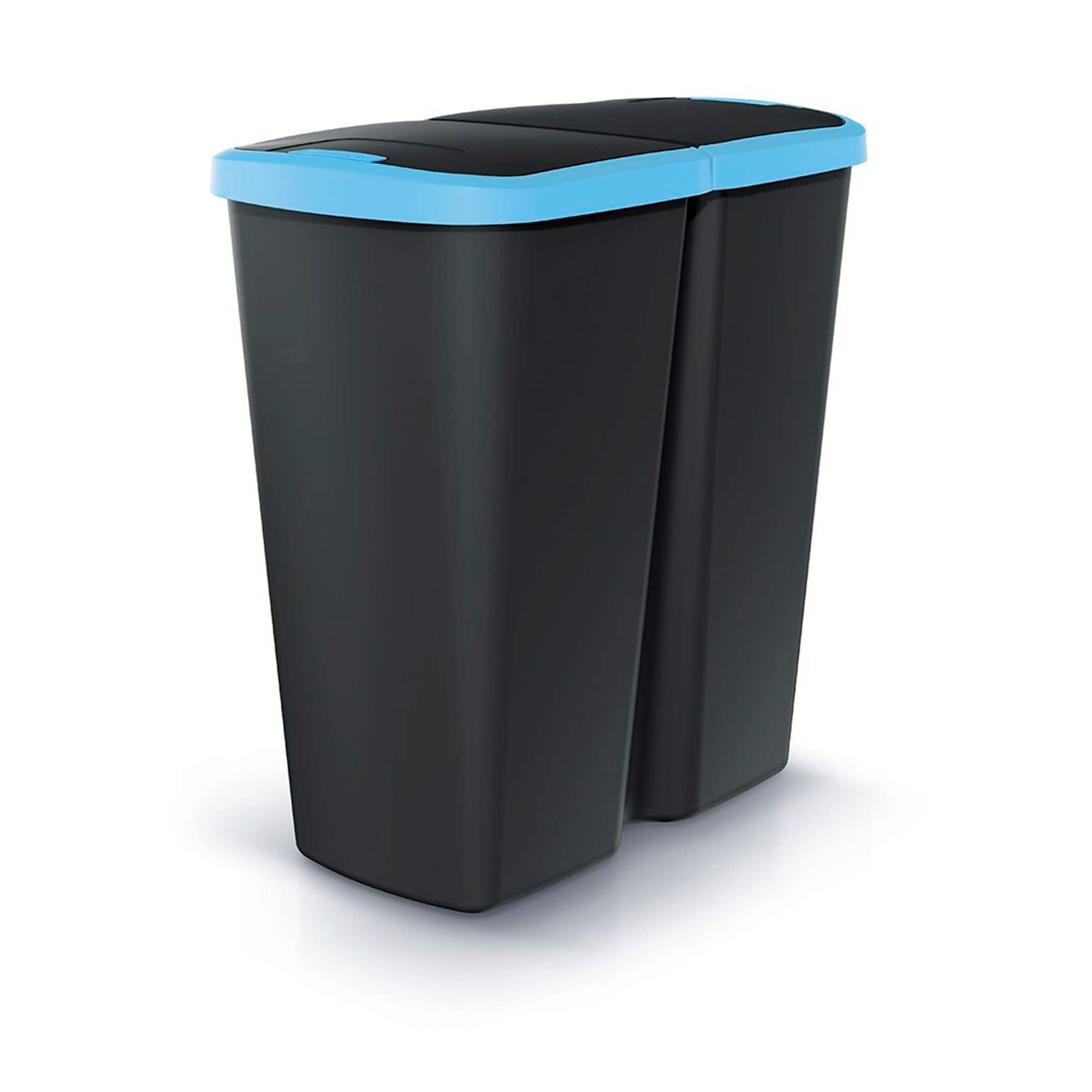 KEDEN Waste Bin with 2 Independent Lids 45L