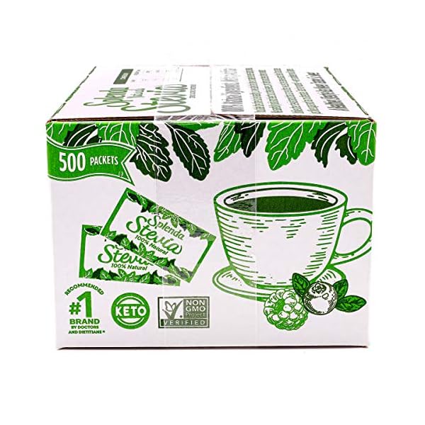 SPLENDA turals Stevia Süßstoffpakete, 500 Ct - Kalorienfrei. 100% natürlich, nichts künstliches, Stevia mit bestem… – Bild 8