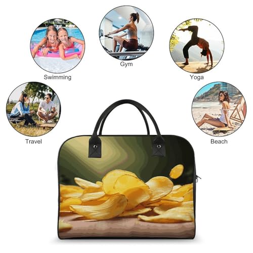 Bolso tote de nylon con cremallera y correa ajustable miniatura 4