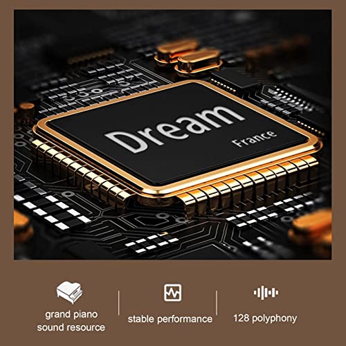 Piano numérique 88 touches avec touches lestées clavier électrique clavier portable support de piano Bluetooth MIDI for débutants adultes enfants inclus support, triple pédale, tabouret de piano (Col - Les Beatles, Paul McCartney, John Lennon, RIngo Starr, George Harrison Piano numérique 88 touches avec touches lestées clavier électrique clavier portable support de piano Bluetooth MIDI for débutants adultes enfants inclus support, triple pédale, tabouret de piano (Col – Image 4