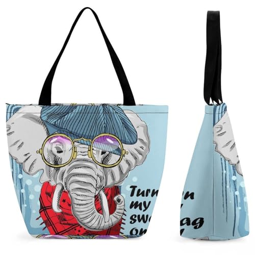 Sac de voyage éléphant mignon femme : rangez tout dans ce grand sac à main