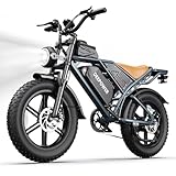 DEEPOWER Electric Bike for Adults,2000W Peak Motor&28MPH Electric Dirt Bike，48V 20AH/35AH/60AH Battery, 70-160 Max Miles,Dual Suspension Ebikes for Adults, 20' Fat Tire E Bike