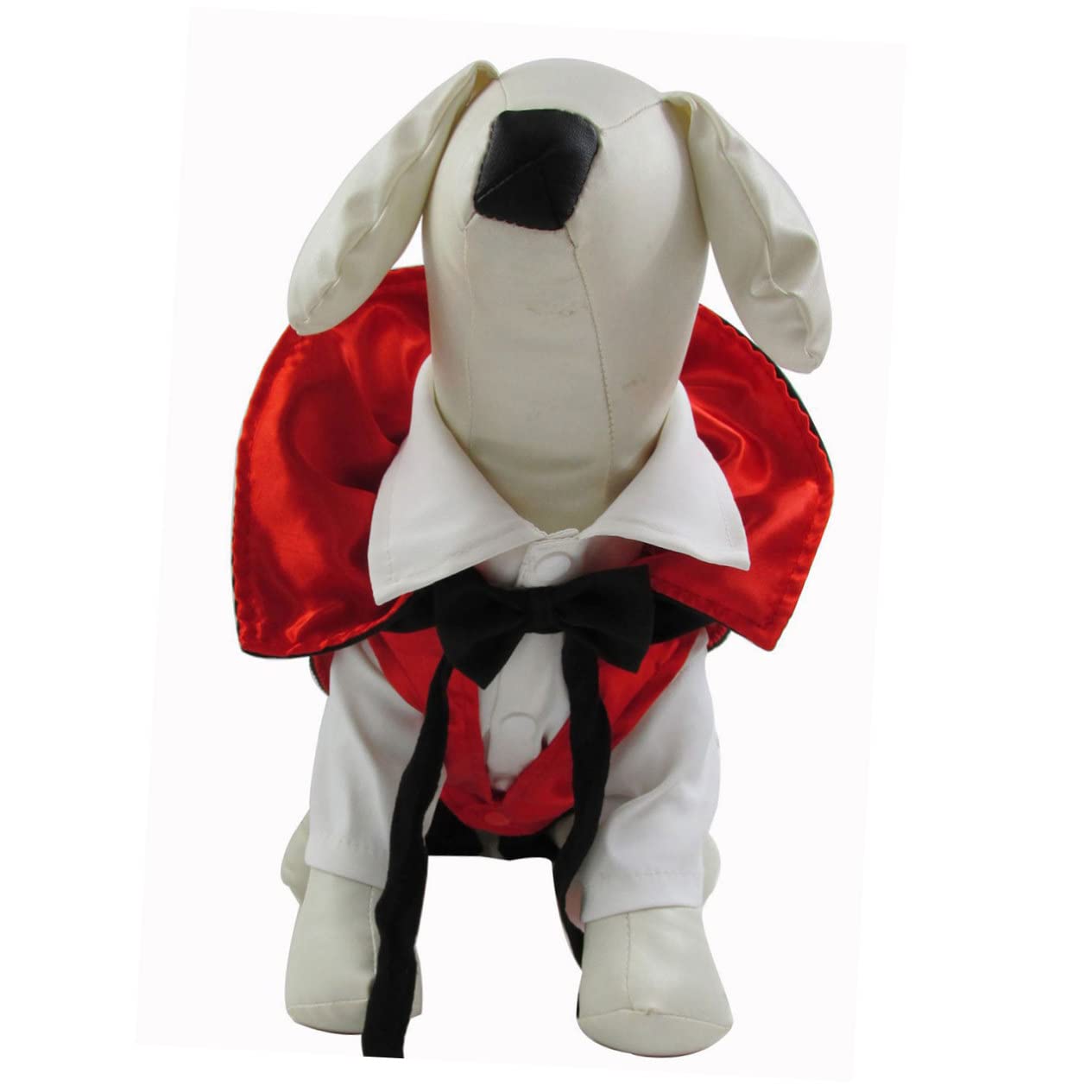 Angoily 2pezzi Costume Per Cani Halloween Vestito Da Vampiro Con Mantello Abbigliamento Per Animali Domestici Taglia Per Festeggiare La Notte Delle Streghe