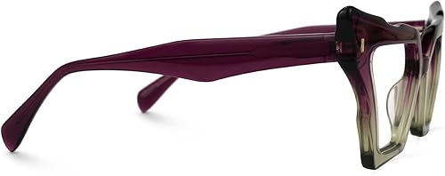 Miniatura 9 de Zeelool Marco de gafas vintage ojo de gato para mujer con lente transparente sin receta Jeralys ZJGA555269