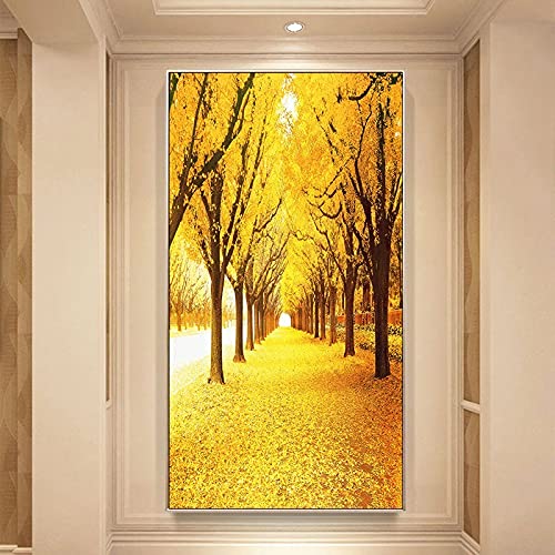 Broderie diamant forêt dorée 40x100cm le cadeau créatif idéal