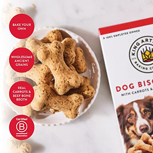 King Arthur Baking Firm Canine Biscuit Combine, Beef Bone Broth & Carrot, Selfmade Canine Treats, 12oz King Arthur Baking Firm Canine Biscuit Combine, Beef Bone Broth & Carrot, Selfmade Canine Treats, 12oz