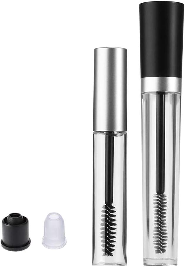 Lansonee 2Pcs Empty Mascara Tube with Eyelash Wand Eyelash Cream