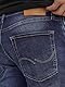 JACK & JONES Jeans Regular Fit Denim Stone Washed Mid Waist mit Heller Naht JJICLARK JJORIGINAL, Farben:Blau,Größe Jeans:W34 L32,Z - Länge L30/32/34/36/38:L32