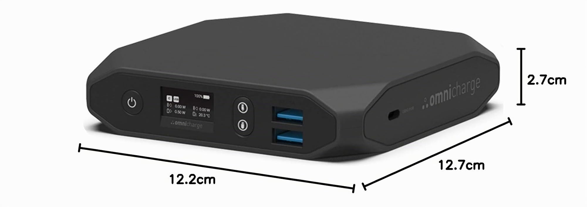 Omni 20c+ Power Bank - 20000mah 100W USB-C/Wireless di Omnicharge per laptop USB-C MacBook iPad Smartphone