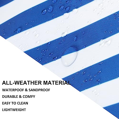 KUAK Beach Bags for Women Extra Large Beach Tote Bag with Top Zipper, 3 Inner Pockets Waterproof Sandproof Swim Pool Bag3