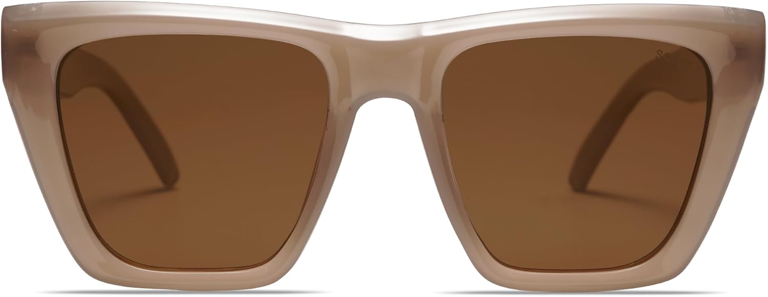 SOJOS Fashion Oversized Square Cat Eye Polarized Sunglasses for Women Trendy Cateye Style Womens Sunglasses SJ2179 - Image 3