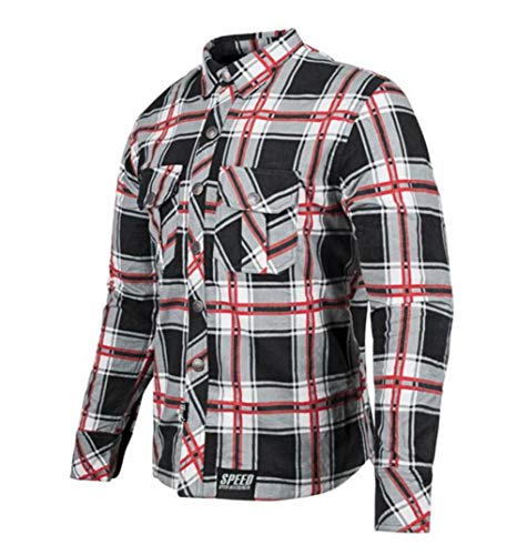 Speed and Strength Men's Rust and Redemption Armored Moto Shirts,Large,Black/Red Speed and Strength Men's Rust and Redemption Armored Moto Shirts,Large,Black/Red