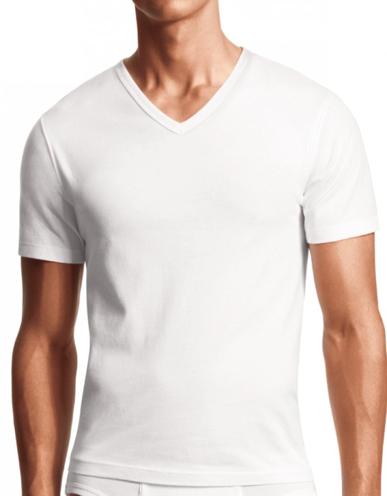 Calvin Klein Mens Body 3 Pack Slim Fit Short Sleeve V-Neck Tee
