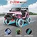 Hikole Battery Operated Ride on Car for Kids w/Remote Control, 12V Electric SUV for Toddlers, Kids Truck to Drive, Shock Absorption, 3 speeds, Bluetooth&Horn, LED Lights, Best Gift, Hot Pink
