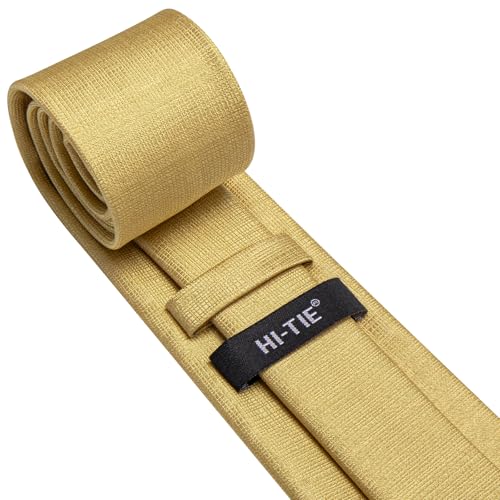 Image of Hi-Tie Men 63inches Tie Set Extra Long Necktie Paisley Tie Pocket Suqare Cufflinks Big and Tall Men Tie