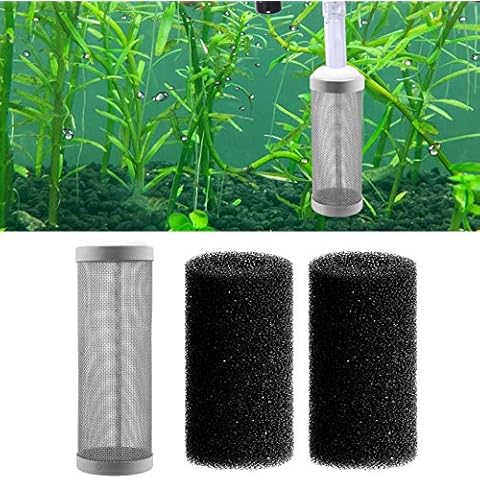 IAFVKAI 16mm Stainless Steel Aquarium Mesh Net Filter Guard Fish Shrimp Inflow Inlet Basket for Aquarium Percolator with Fish Prefilter Intake Sponge Cover Cover