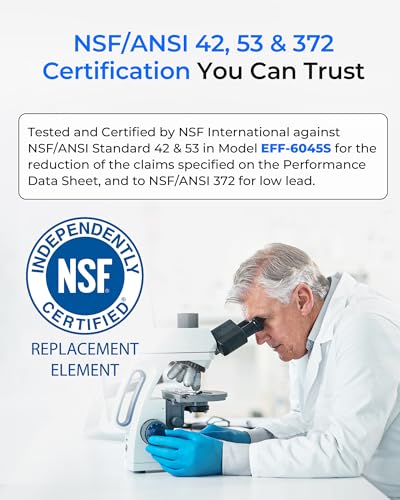 Image of Waterdrop WDS-F45 Replacement for Samsung DA97-17376B, HAF-QIN /EXP, DA97-08006C, RF28R7351SG, RF23M8570SR, NSF 53&42 Certified Refrigerator Water Filter, 3 Pack (Packaging May Vary)