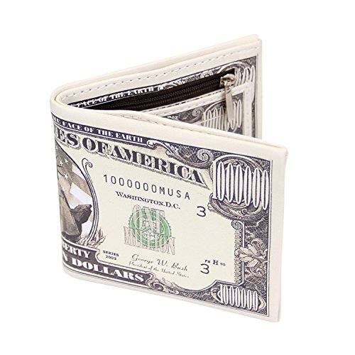 LUI SUI-Men Us Dollar Bill Wallet Billfold Leather Credit Card Photo Holder…