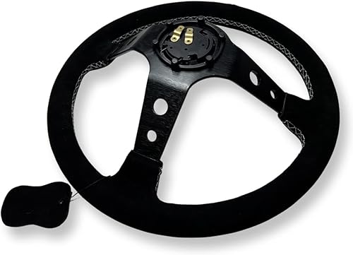 Miniatura 5 de Volante de piel de ante + kit adaptador de cubo para Subaru Impreza WRX