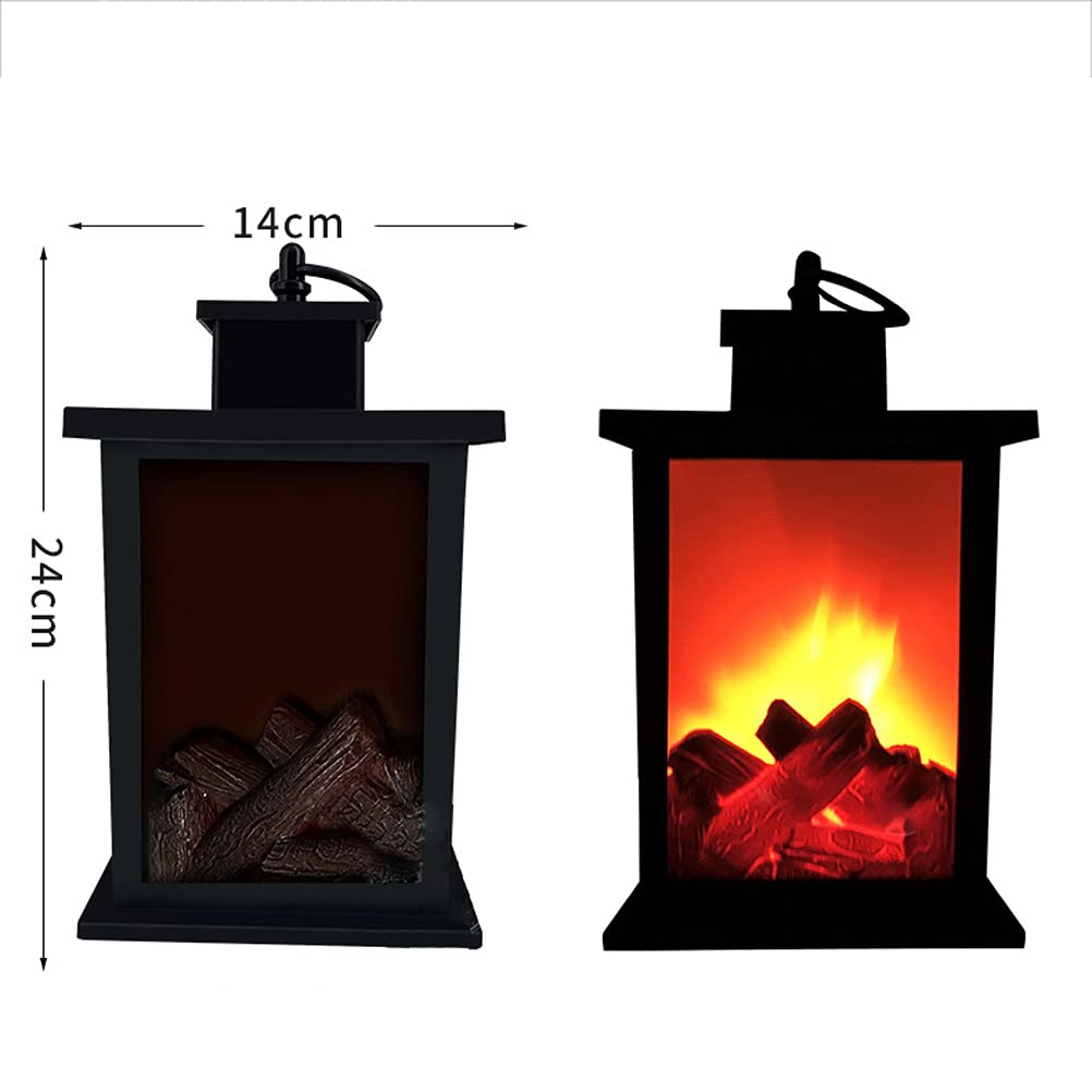 Dekorative Kaminlaternen, Kleiner Knstlicher Kamin, LED-Feuerlampe mit  Flammeneffekt, Batteriebetrieben, Simulieren Flammeneffekt-Lichtlampe fr  Weihnachten, Innen- und : Amazon.de: Beleuchtung