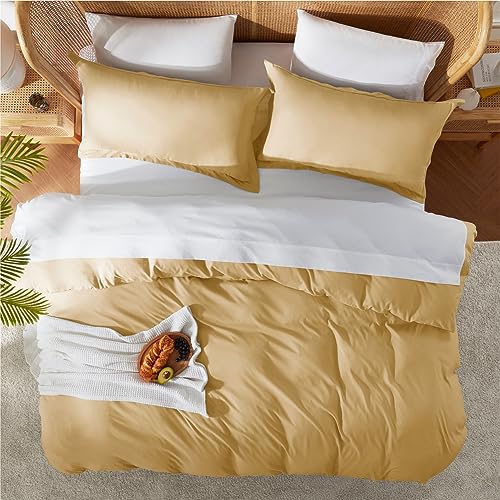 Nestl CA - DVTCVRSLDNB_Q_CML Camel Gold Duvet Cover Queen Size thumb #4