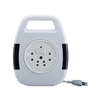 Anchor by Panasonic 6A 2 Pin Flex Box with Indicator & Handle | 8 Mtr Extension Flex Box for Home, Office (5219) - image, photos