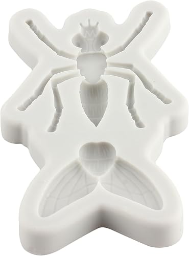 Miniatura 18 de Moldes de silicona para fondant de insectos, molde de silicona para decoración de pasteles, decoración de cupcakes, chocolate, caramelo, goma