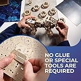 UGEARS 3D Wooden Puzzles For Adults - Manned Mars Rover Nasa Car Puzzles – Mechanical 3D Wooden Model Kits for Adults to Build with Spring Drive Craft Car Model Kit Gifts for Birthday – 562 Pcs - Image 4