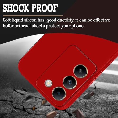 Image of Basic Case for Vivo Y200e 5G (Silicone Red)