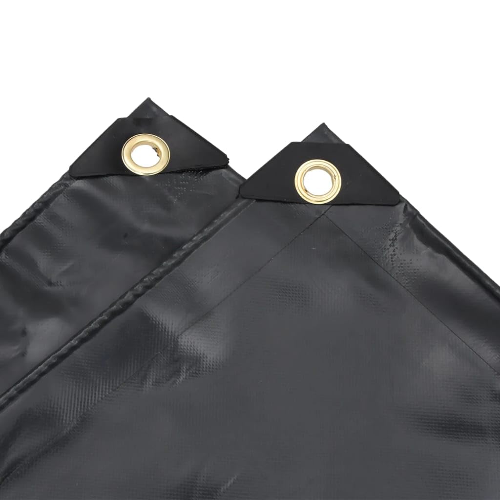 Telone di copertura, antracite, 5 x 6 m, in tela con rivestimento in PVC, 650 g/m², antistrappo, impermeabile, resistente ai raggi UV e alla muffa, con occhielli in metallo, versatile telone