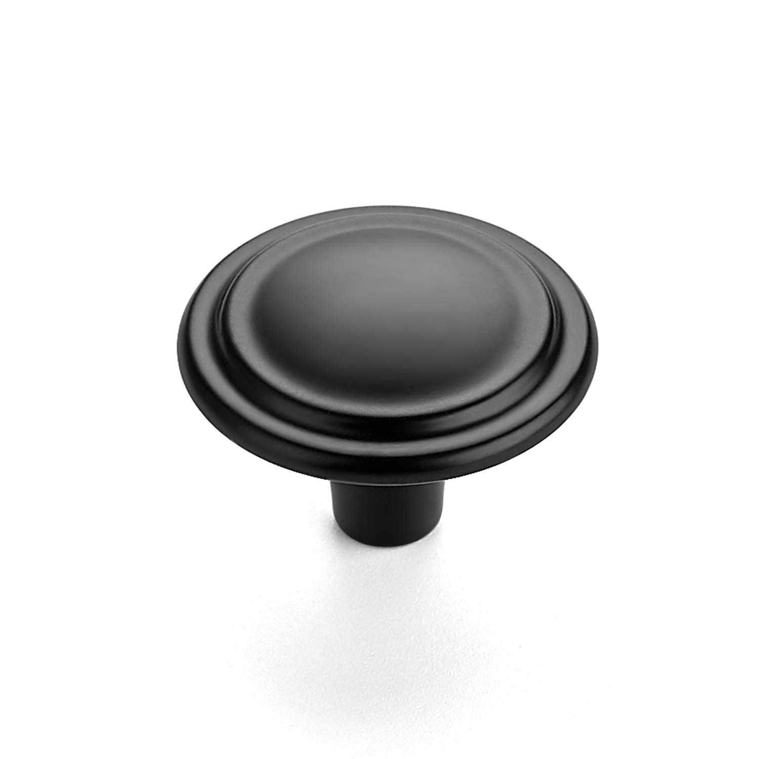 Buy Ravinte 10 Pack 1-1/5 inch Matte Black Zinc Cabinet knobs Kitchen ...