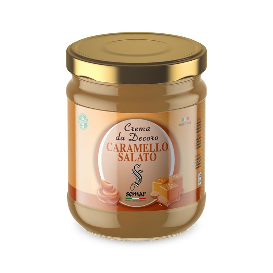 Crème au caramel - 100% MADE IN ITALY - 200 g parfaite pour petits-déjeuners et collations (Sans Gluten) (caramel)
