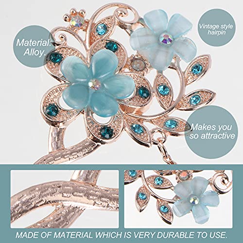 Aretes para boda Beavorty y horquilla de mo&ntilde;o para invitadas 3