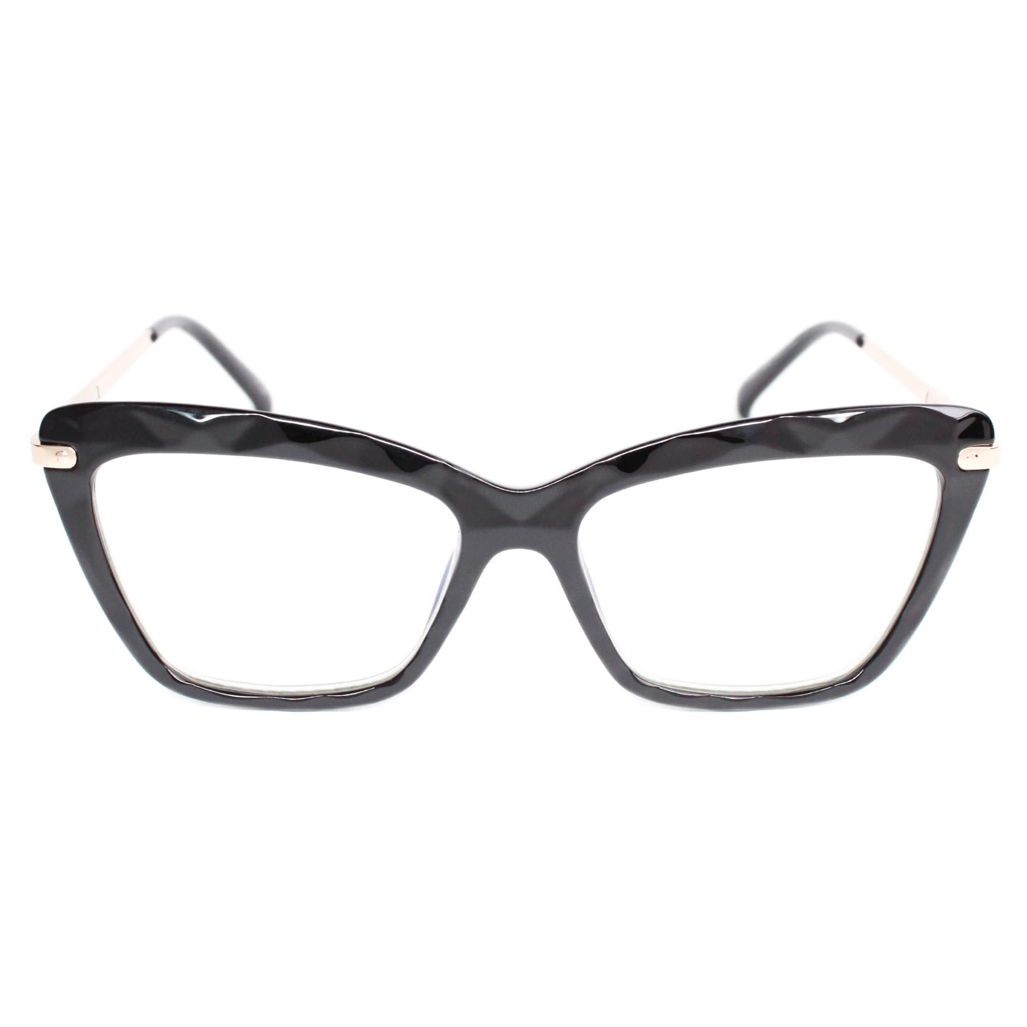 Eclipse Optics Focus Series Reading Glasses - Unisex Adults Corrective Eyeglasses, Included Case & Cleaning Cloth (Black, 1, Diopters)