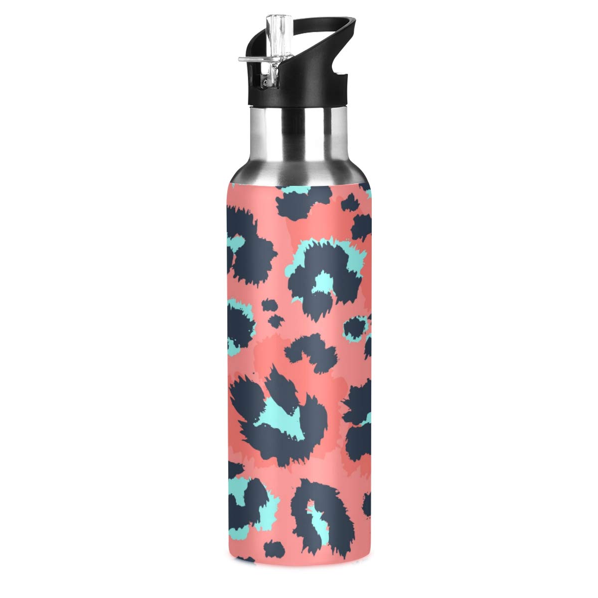 Acuum Edelstahl-Trinkflasche – 600 Ml, Isoliert, Auslaufsicher, Mit Strohhalm-Deckel Für Sport & Outdoor