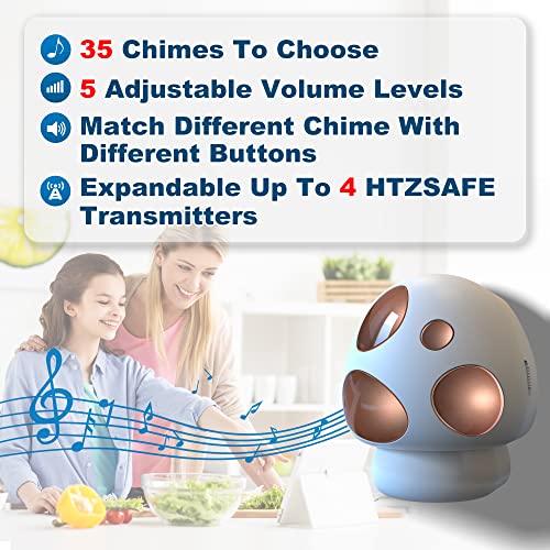 Htzsafe 1/2 Mile Long Range Solar Driveway Alarm - Outdoor Weatherproof Wireless Motion Sensor&Detector- Portable Receiver Has Long Last Backup Battery - Diy Security System- 1 Receiver + 3 Sensors #TOP4