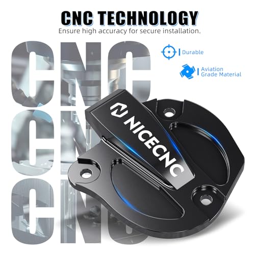 Image of NICECNC Black Throttle Cover Cap Guard Protector Aluminium Compatible with Yamaha Raptor 700 YFM700 2013 2015-2026, Raptor 700R YFM700R 2009 2011-2026, See Fitments