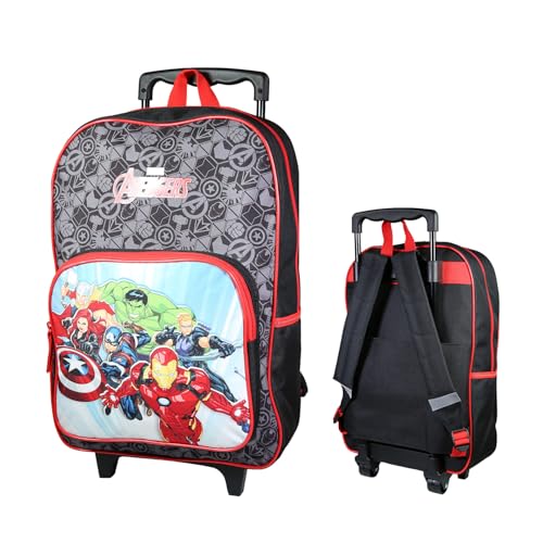 Bagtrotter Sac à dos à roulettes 41 cm Marvel Avengers Noir